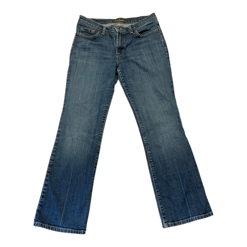 David Kahn Womens 8P Bootcut Jeans Medium Wash Blue Denim Petite 8 P